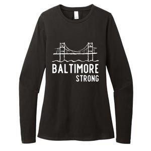 Maryland Baltimore Bridge Womens CVC Long Sleeve Shirt