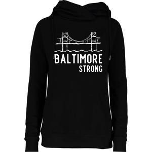 Maryland Baltimore Bridge Womens Funnel Neck Pullover Hood