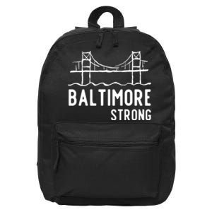 Maryland Baltimore Bridge 16 in Basic Backpack