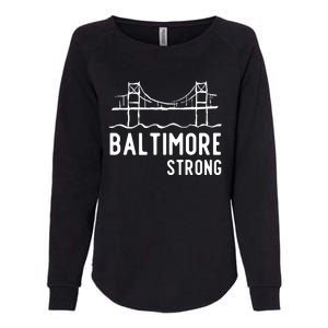 Maryland Baltimore Bridge Womens California Wash Sweatshirt