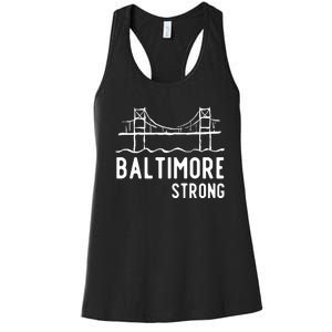 Maryland Baltimore Bridge Women's Racerback Tank