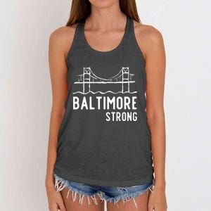 Maryland Baltimore Bridge Women's Knotted Racerback Tank