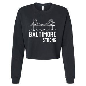 Maryland Baltimore Bridge Cropped Pullover Crew