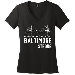 Maryland Baltimore Bridge Women's V-Neck T-Shirt