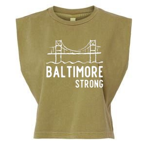 Maryland Baltimore Bridge Garment-Dyed Women's Muscle Tee