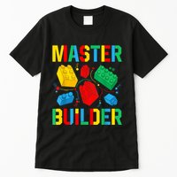 Master Builder Building Blocks Brick Toy Master Builder Tall T-Shirt