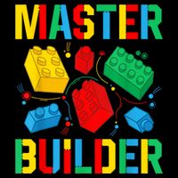 Master Builder Building Blocks Brick Toy Master Builder Tall T-Shirt