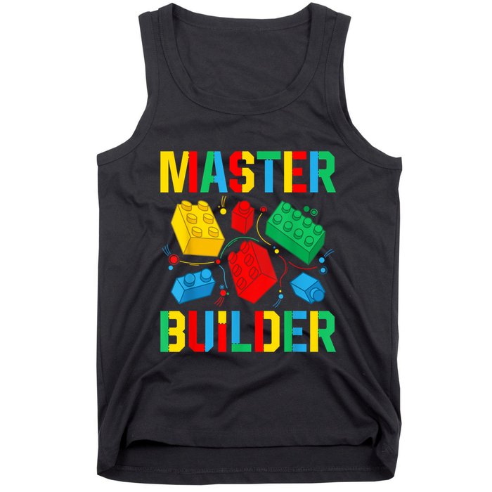 Master Builder Building Blocks Brick Toy Master Builder Tank Top