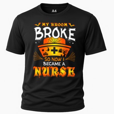 My Broom Broke So No I Became A Nurse Halloween Performance Shirt