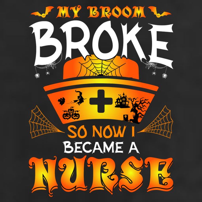 My Broom Broke So No I Became A Nurse Halloween Beanie