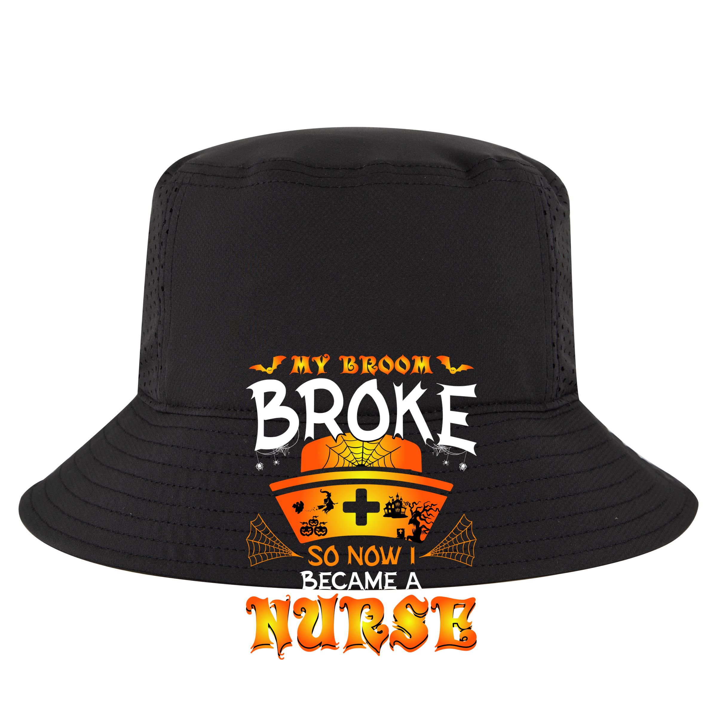 My Broom Broke So No I Became A Nurse Halloween 25L Jumbo Tote