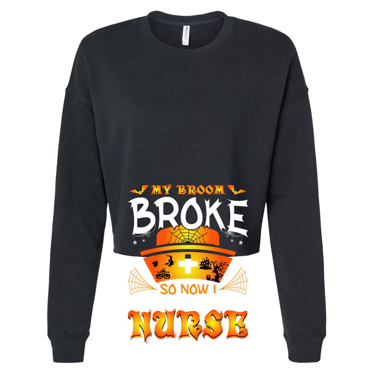 My Broom Broke So No I Became A Nurse Halloween 25L Jumbo Tote