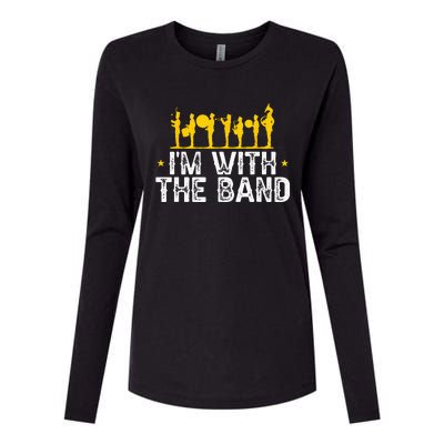 Marching Band Band Life IM With Womens Cotton Relaxed Long Sleeve T-Shirt