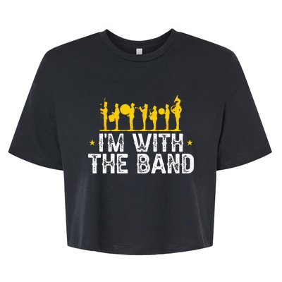 Marching Band Band Life IM With Bella+Canvas Jersey Crop Tee