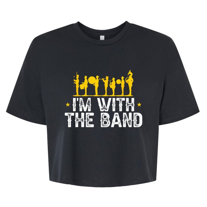 Marching Band Band Life IM With Bella+Canvas Jersey Crop Tee