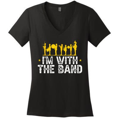 Marching Band Band Life IM With Women's V-Neck T-Shirt