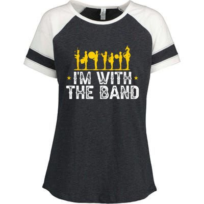 Marching Band Band Life IM With Enza Ladies Jersey Colorblock Tee