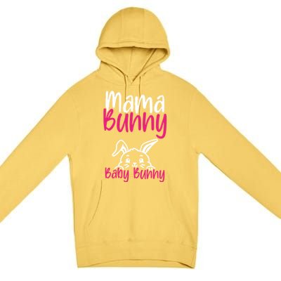 Mama Bunny Bunny Easter Pregnancy Reveal Future Mom Gift Premium Pullover Hoodie