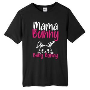 Mama Bunny Bunny Easter Pregnancy Reveal Future Mom Gift Tall Fusion ChromaSoft Performance T-Shirt