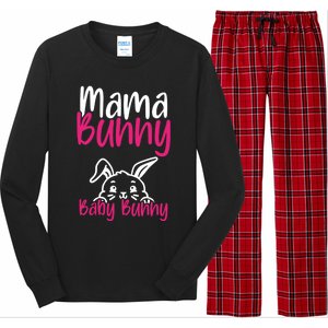 Mama Bunny Bunny Easter Pregnancy Reveal Future Mom Gift Long Sleeve Pajama Set