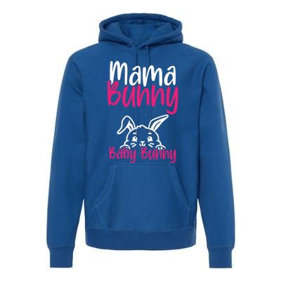 Mama Bunny Bunny Easter Pregnancy Reveal Future Mom Gift Premium Hoodie