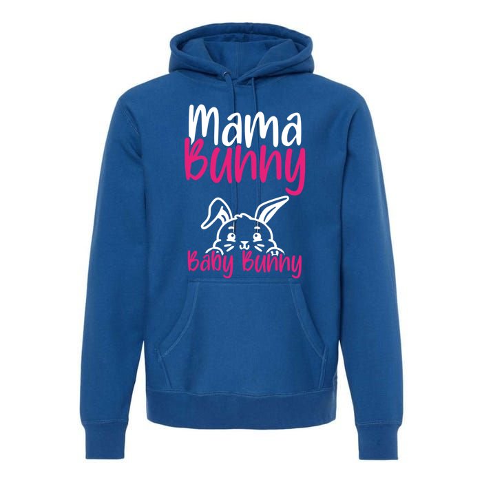 Mama Bunny Bunny Easter Pregnancy Reveal Future Mom Gift Premium Hoodie