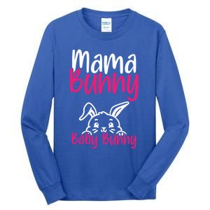 Mama Bunny Bunny Easter Pregnancy Reveal Future Mom Gift Tall Long Sleeve T-Shirt