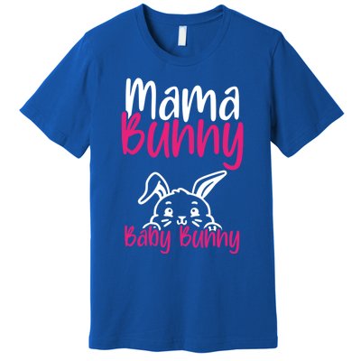 Mama Bunny Bunny Easter Pregnancy Reveal Future Mom Gift Premium T-Shirt