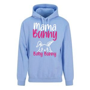 Mama Bunny Bunny Easter Pregnancy Reveal Future Mom Gift Unisex Surf Hoodie