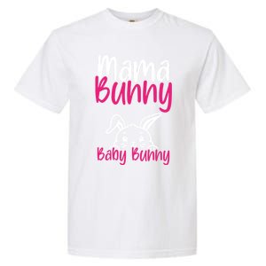 Mama Bunny Bunny Easter Pregnancy Reveal Future Mom Gift Garment-Dyed Heavyweight T-Shirt