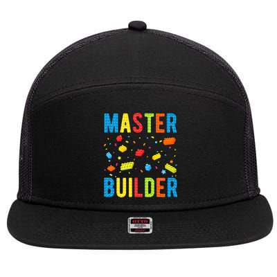 Master Builder Building Blocks Brick Builder 7 Panel Mesh Trucker Snapback Hat