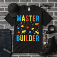 Master Builder Building Blocks Brick Builder Tall T-Shirt