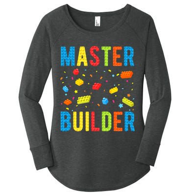 Master Builder Building Blocks Brick Builder Women's Perfect Tri Tunic Long Sleeve Shirt