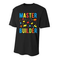 Master Builder Building Blocks Brick Builder Youth Performance Sprint T-Shirt