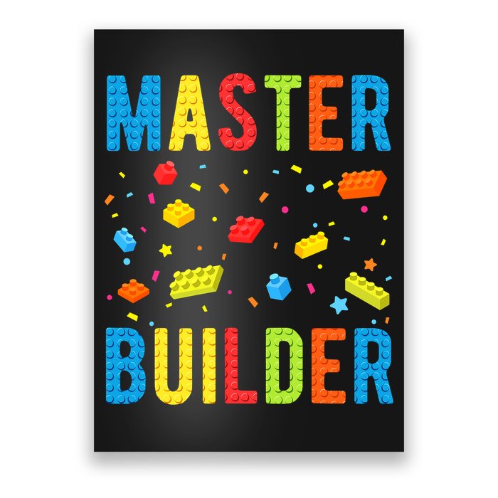 Master Builder Building Blocks Brick Builder Poster