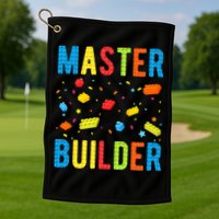 Master Builder Building Blocks Brick Builder Golf Towel