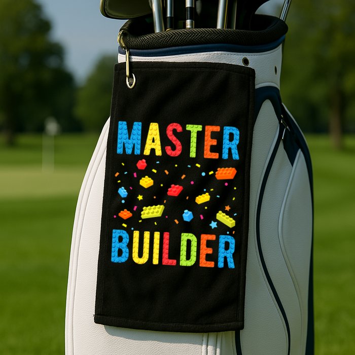 Master Builder Building Blocks Brick Builder Golf Towel
