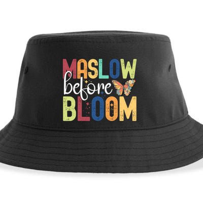 Maslow Before Bloom SPED Teacher School Psychologist Psych Sustainable Bucket Hat