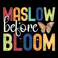 Maslow Before Bloom SPED Teacher School Psychologist Psych Drawstring Bag