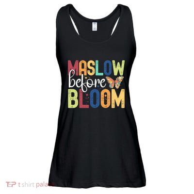 Maslow Before Bloom SPED Teacher School Psychologist Psych Ladies Essential Flowy Tank
