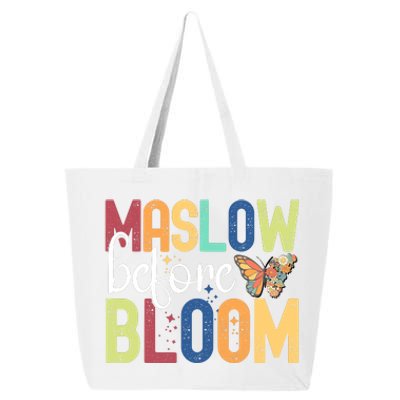 Maslow Before Bloom SPED Teacher School Psychologist Psych 25L Jumbo Tote