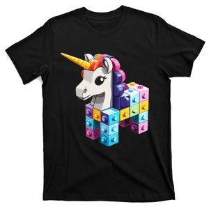 Master Builder Bricks Blocks Play Toys Unicorn T-Shirt