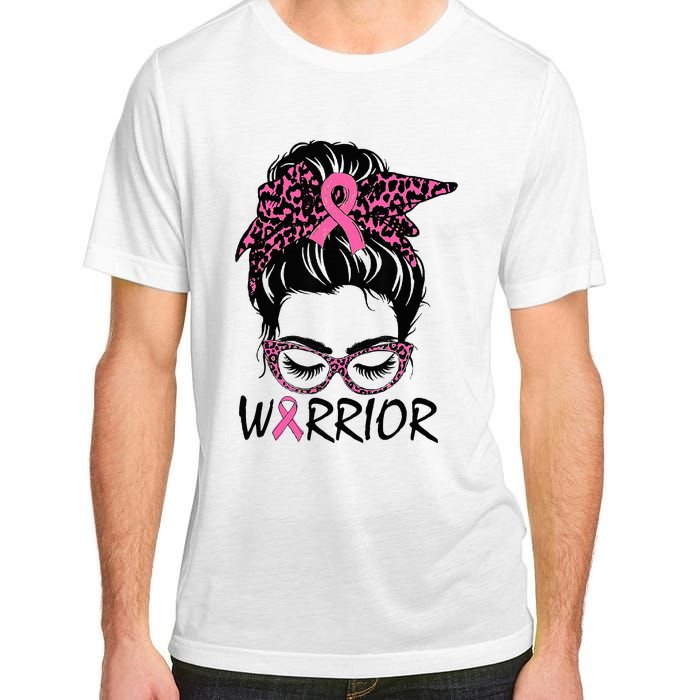 Messy Bun Breast Cancer Wear Warrior Adult ChromaSoft Performance T-Shirt