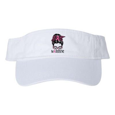 Messy Bun Breast Cancer Wear Warrior Valucap Bio-Washed Visor