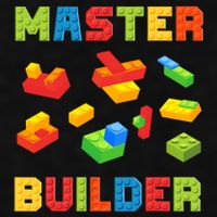 Master Builder Building Blocks Lover Brick Builder Ladies PosiCharge Tri-Blend Wicking Tank