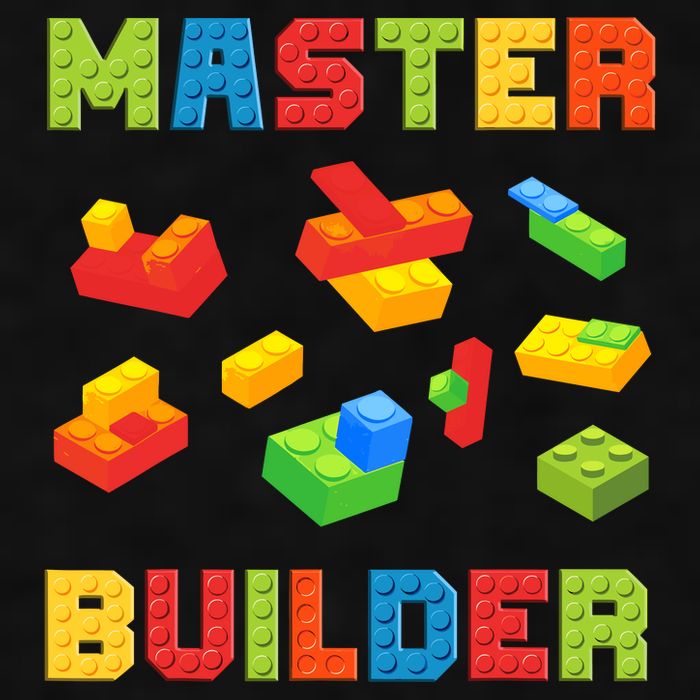 Master Builder Building Blocks Lover Brick Builder Ladies PosiCharge Tri-Blend Wicking Tank