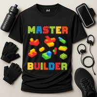 Master Builder Building Blocks Lover Brick Builder Performance Shirt