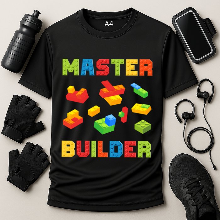 Master Builder Building Blocks Lover Brick Builder Performance Shirt
