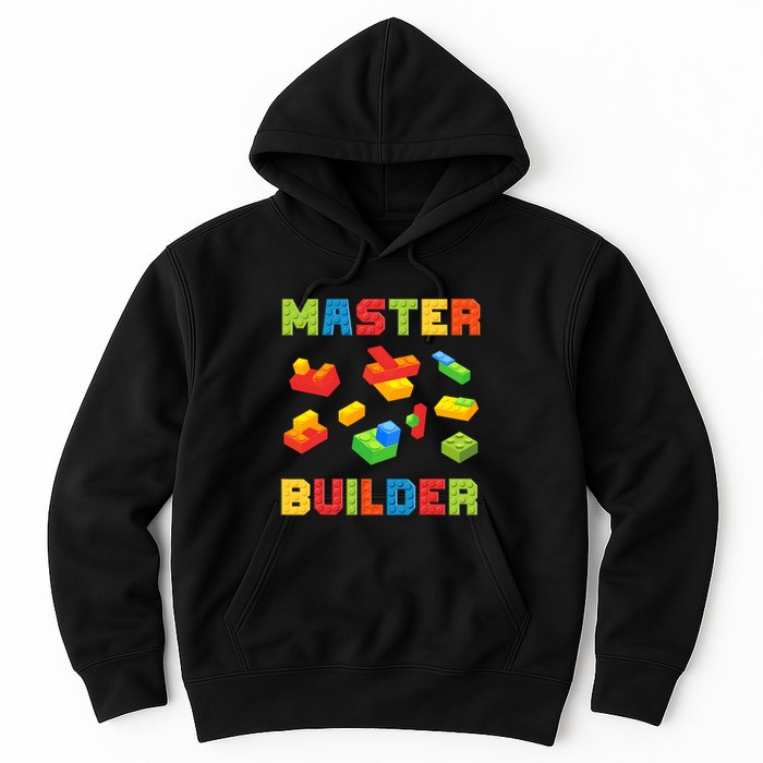 Master Builder Building Blocks Lover Brick Builder Hoodie
