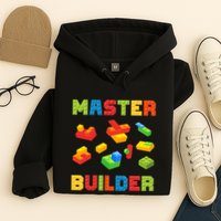Master Builder Building Blocks Lover Brick Builder Hoodie